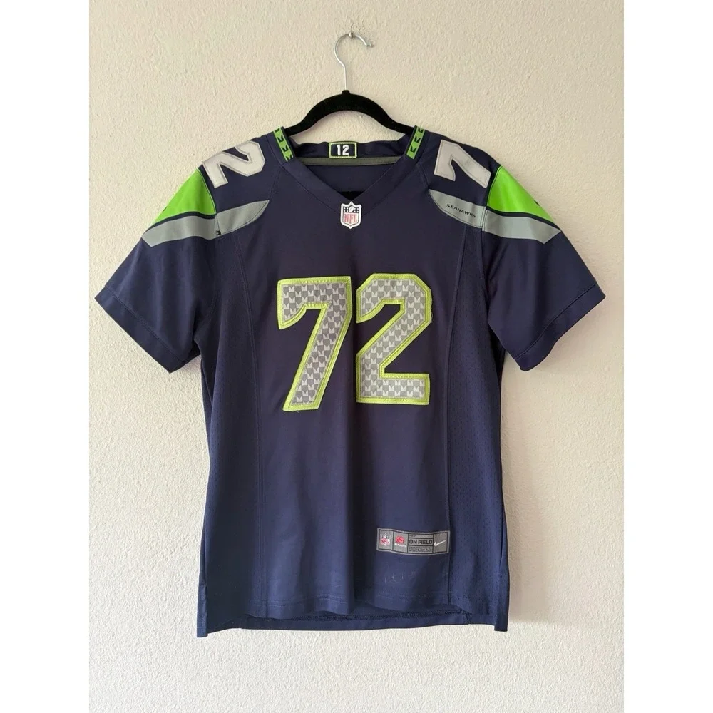 Seattle Seahawks On Field Jersey Bennett 72 Stitched Womens XXL